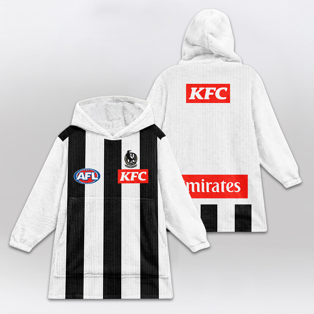 Collingwood Football Blanket Hoodie