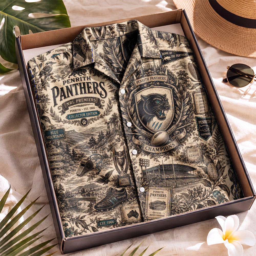 Penrith Rugby Hawaiian Shirt – Retro Inspired Shirt