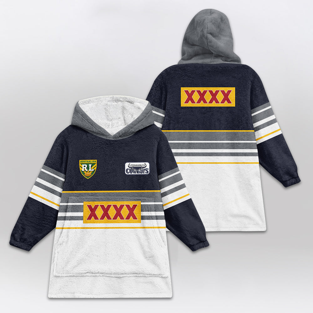 North Queensland 1995 Retro Blanket Hoodie