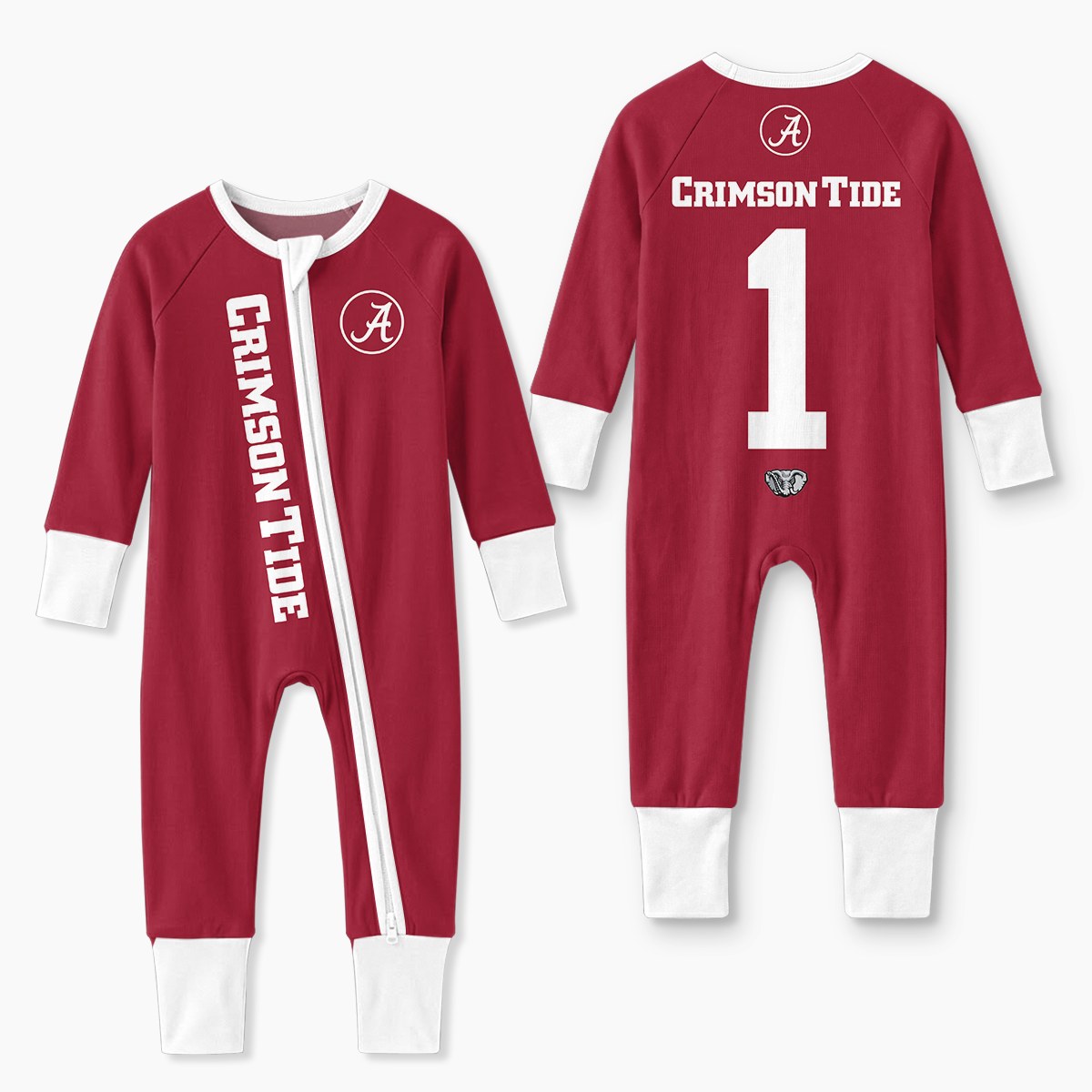 Alabama Crimson Tide Football! Inspired Bamboo Convertible Zippy For Kid