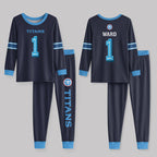 Tennessee Titans Football!! Inspired Bamboo Two Piece Long Sleeve Pajama Set