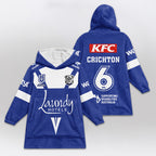 Bulldogs Rugby Crichton Unisex Blanket Hoodie