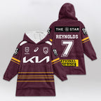 Brisbane Adam Reynolds 7 Blanket Hoodie