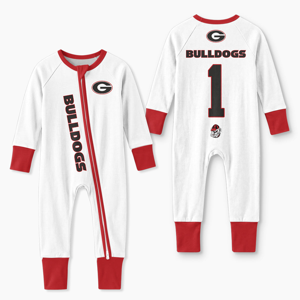 Georgia Bulldogs Football! Inspired Bamboo Convertible Zippy For Kid