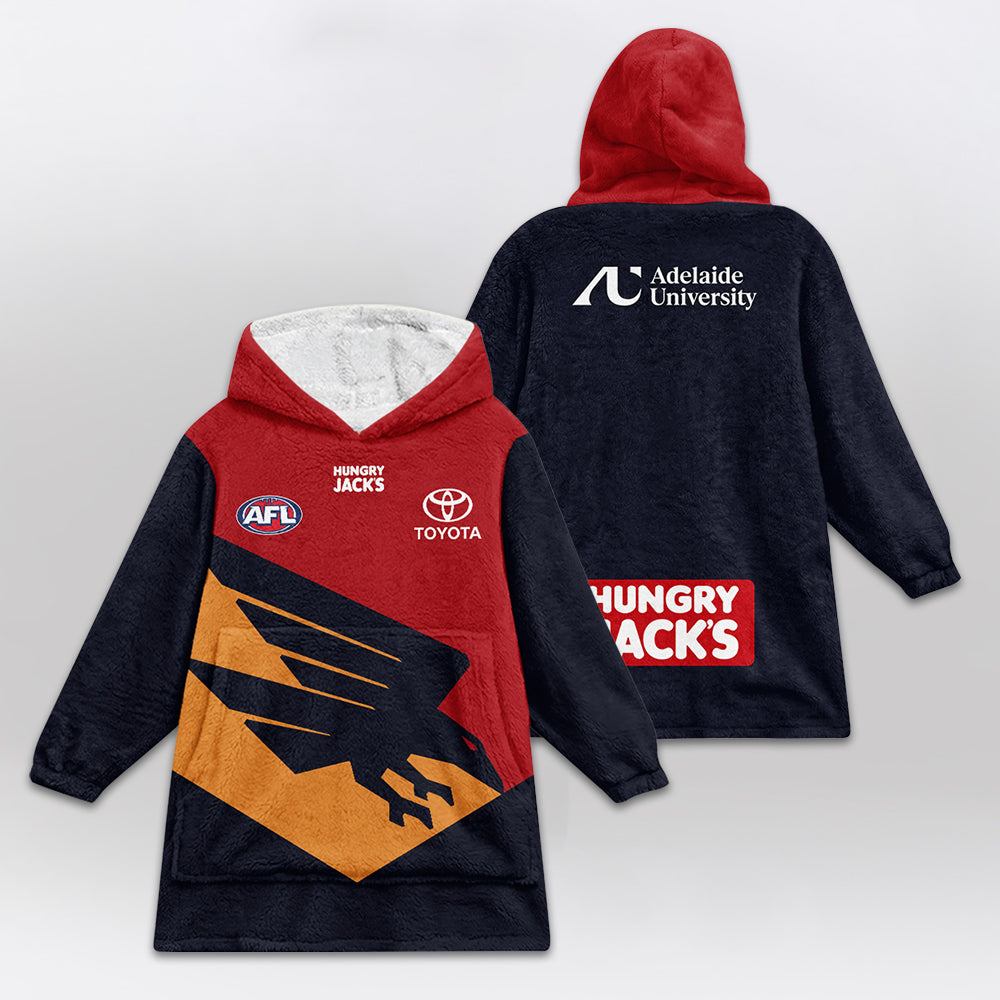Adelaide Football 2026 Gather Round Blanket Hoodie
