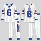 Giants Football! Inspired Bamboo Two Piece Long Sleeve Pajama Set