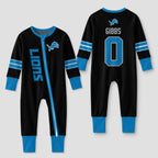 Detroit L. Football JG 0! Inspired Bamboo Two Piece Long Sleeve Pajama Set