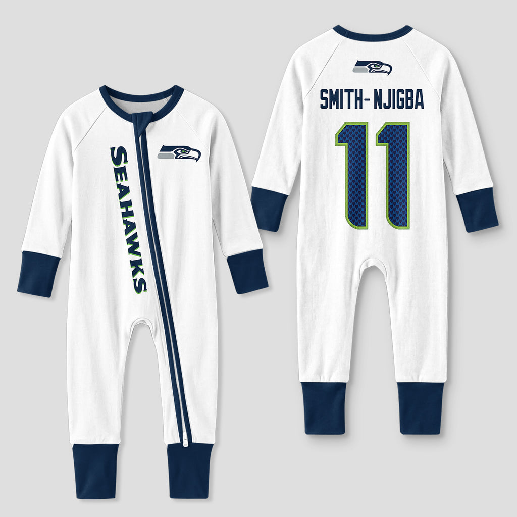 Seahawks Football! Inspired Bamboo Two Piece Long Sleeve Pajama Set