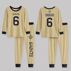 New Orleans Saints Football!! Inspired Bamboo Two Piece Long Sleeve Pajama Set