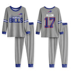 Buffalo Football Joshua 17! Inspired Bamboo Two Piece Long Sleeve Pajama Set