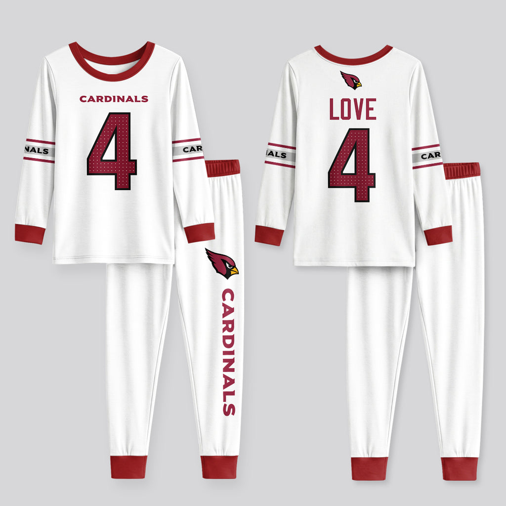 Arizona Cardinals Football!! Inspired Bamboo Two Piece Long Sleeve Pajama Set