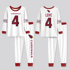 Arizona Cardinals Football!! Inspired Bamboo Two Piece Long Sleeve Pajama Set