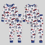 Bills Football x Beast Inspired Bamboo Two Piece Long Sleeve Pajama Set