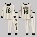Jacksonville J. Football!! Inspired Bamboo Two Piece Long Sleeve Pajama Set