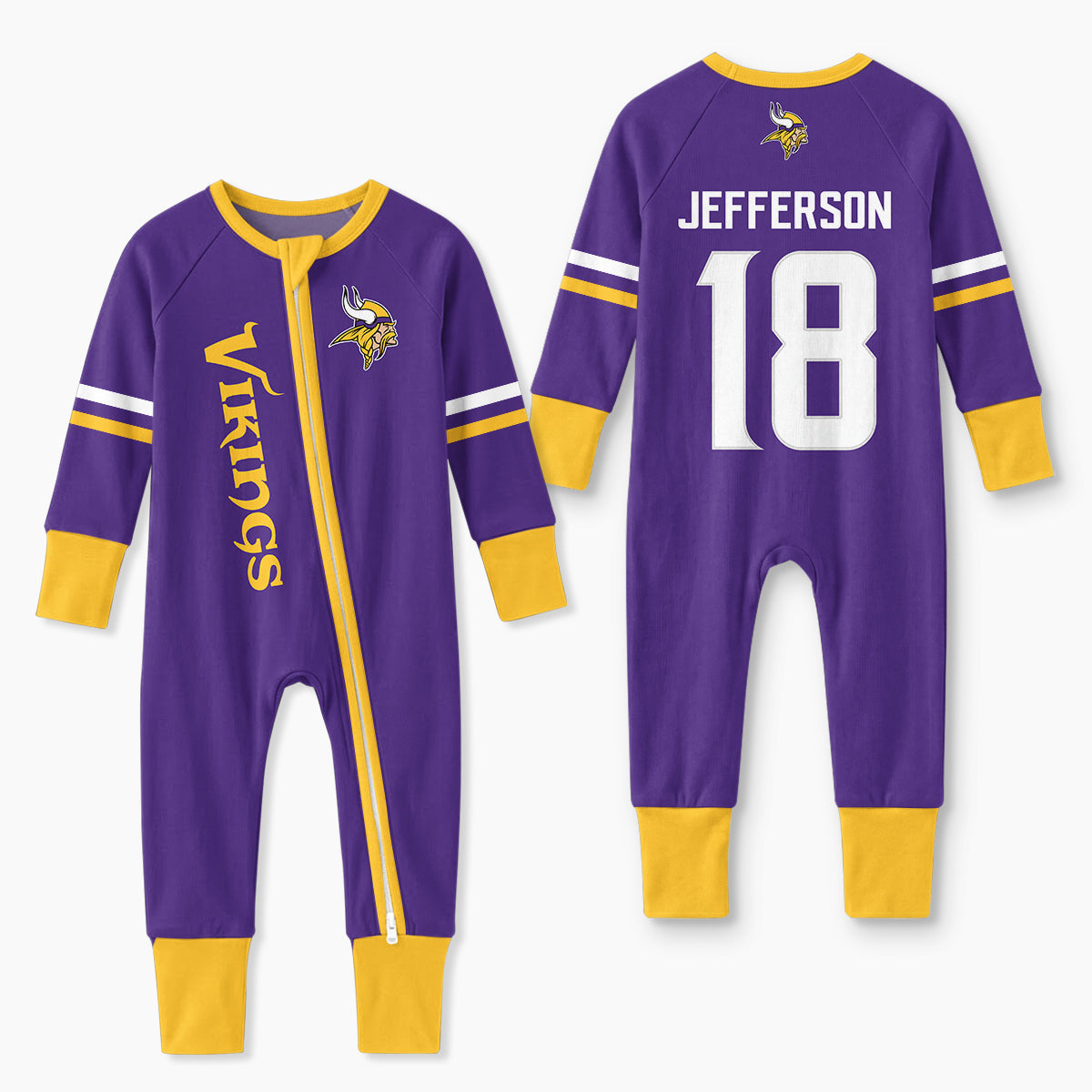 Vikings Football JJ 18 Inspired Bamboo Convertible Zippy