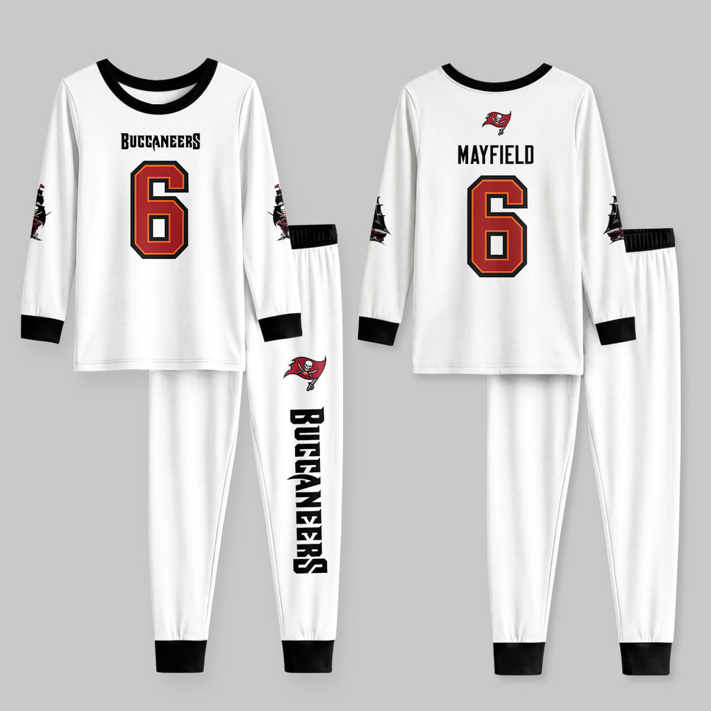 Tampa Bay Buccaneers Football!! Inspired Bamboo Two Piece Long Sleeve Pajama Set