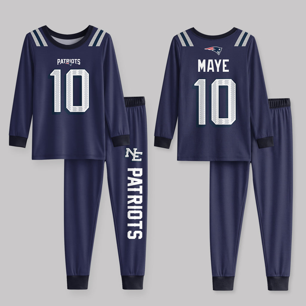 NE Football! Inspired Bamboo Two Piece Long Sleeve Pajama Set