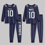 NE Football! Inspired Bamboo Two Piece Long Sleeve Pajama Set