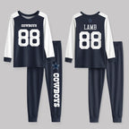 Dallas C. Football CDLamb 88! Inspired Bamboo Two Piece Long Sleeve Pajama Set
