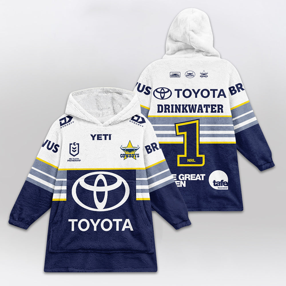 North Queensland Drinkwater 1 Away Blanket Hoodie