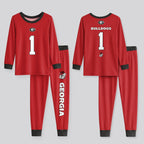 Georgia Bulldogs Football! Inspired Bamboo Two Piece Long Sleeve Pajama Set