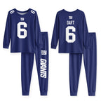 Giants Football! Inspired Bamboo Two Piece Long Sleeve Pajama Set