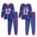 Buffalo Football Joshua 17! Inspired Bamboo Two Piece Long Sleeve Pajama Set