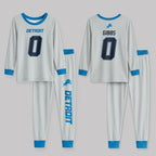 Detroit L. Football JG 0! Inspired Bamboo Two Piece Long Sleeve Pajama Set