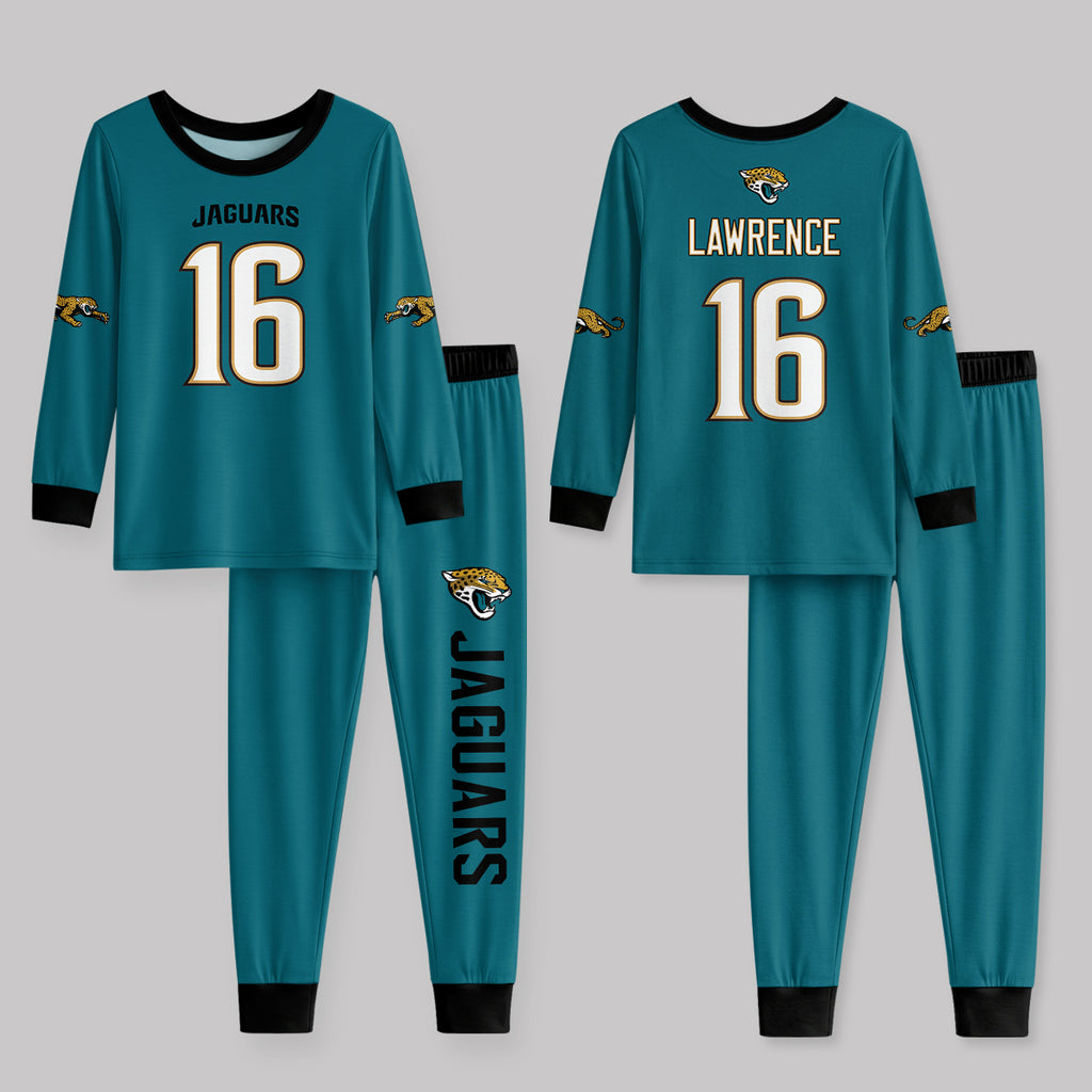 Jacksonville J. Football!! Inspired Bamboo Two Piece Long Sleeve Pajama Set
