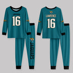 Jacksonville J. Football!! Inspired Bamboo Two Piece Long Sleeve Pajama Set