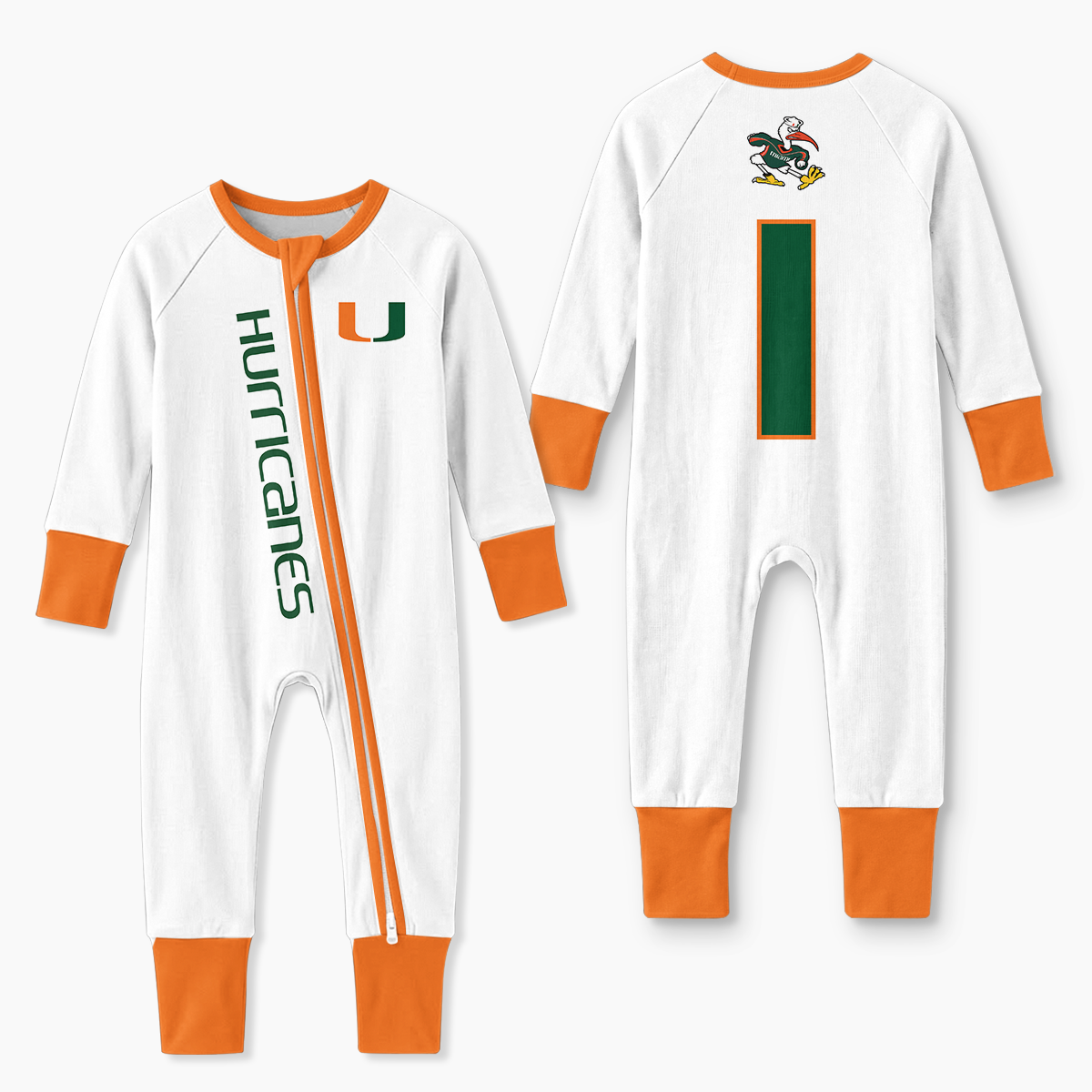 Miami Hurricanes Football!! Inspired Bamboo Convertible Zippy