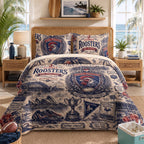 Roosters Bedding Set With Pillowcases