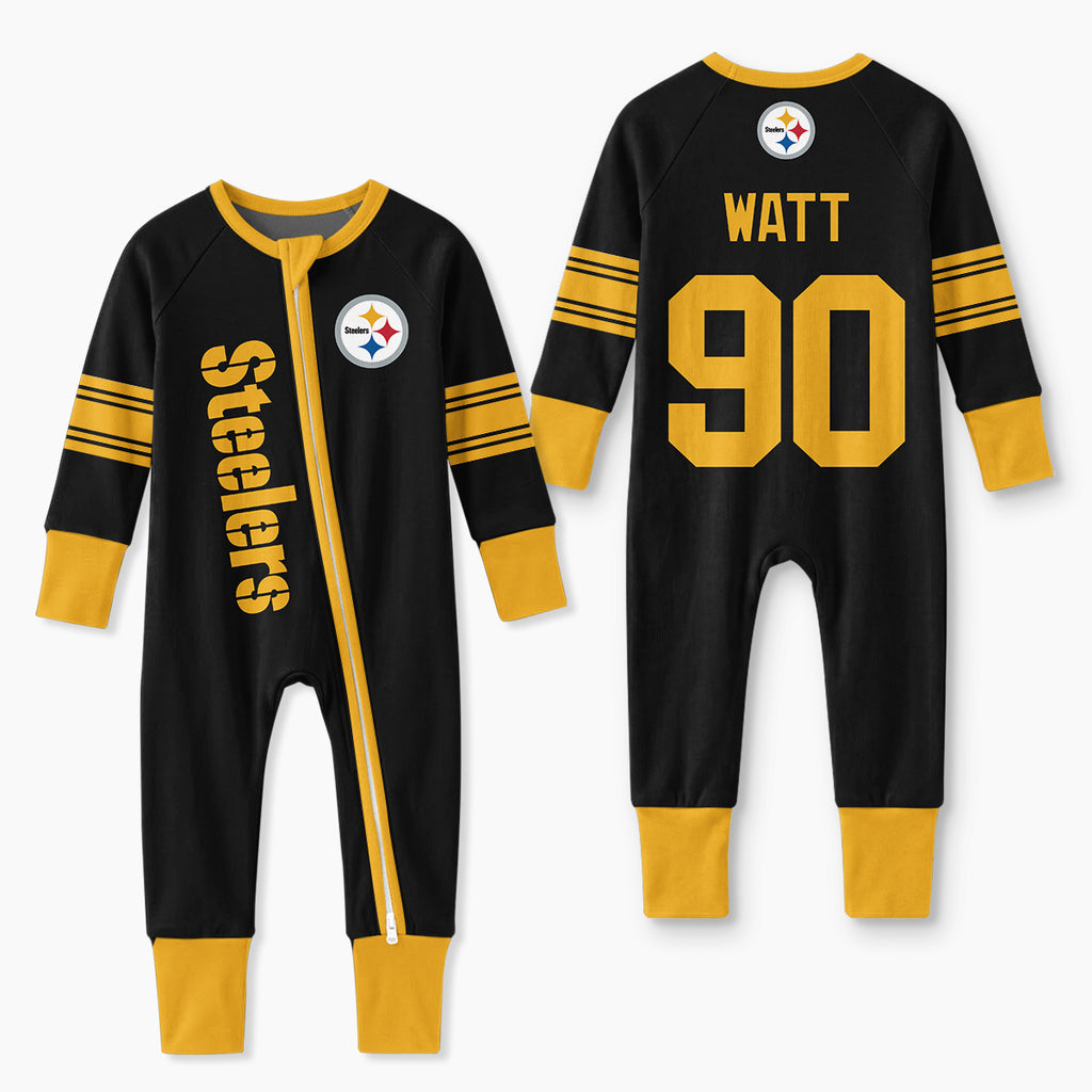 Steelers Football TJ Watt 90! Inspired Bamboo Convertible Zippy