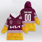 Brisbane Rugby Old School Blanket Hoodie