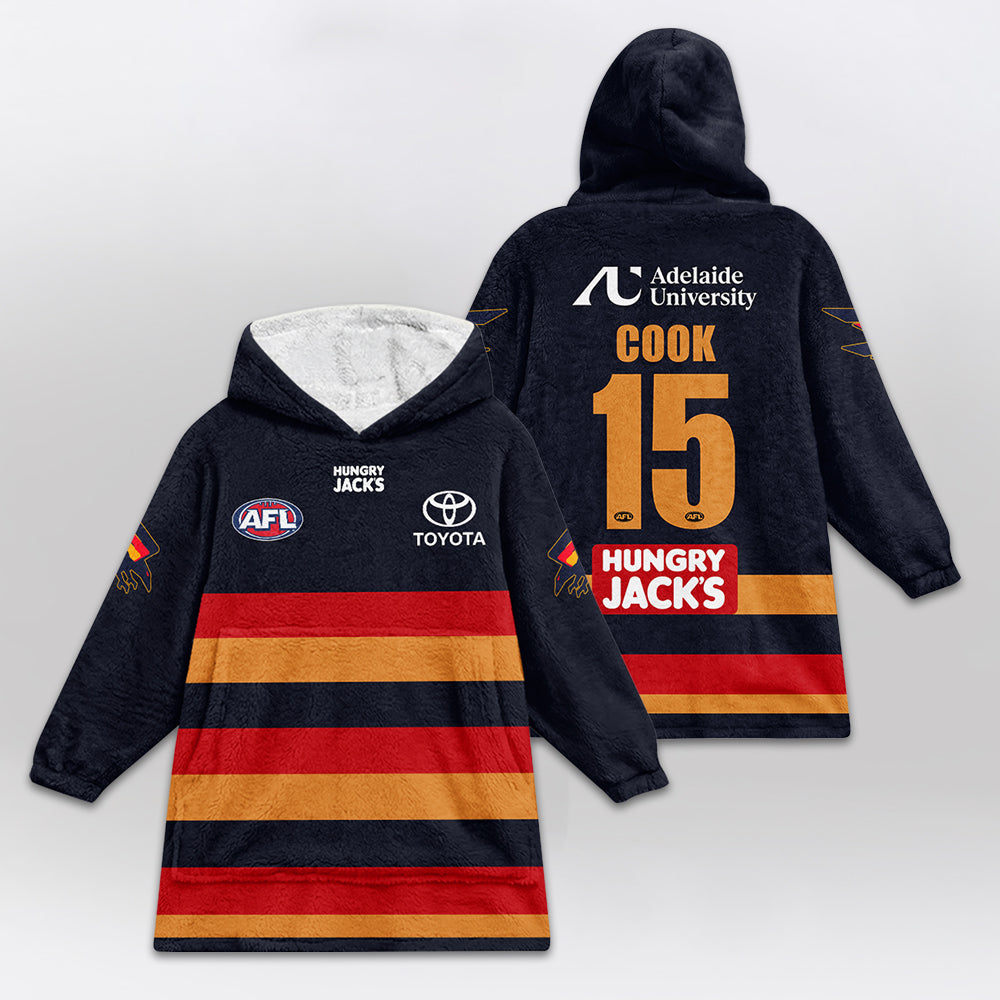 Adelaide Football 2026 Home Cook 15 Blanket Hoodie