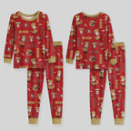 Niners Football x Pete Inspired Bamboo Two Piece Long Sleeve Pajama Set