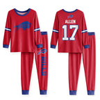 Buffalo Football Joshua 17! Inspired Bamboo Two Piece Long Sleeve Pajama Set