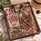 49ers Football Hawaiian Shirt – Retro Inspired Shirt
