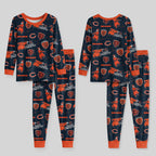 Chicago Football x Captain Inspired Bamboo Two Piece Long Sleeve Pajama Set