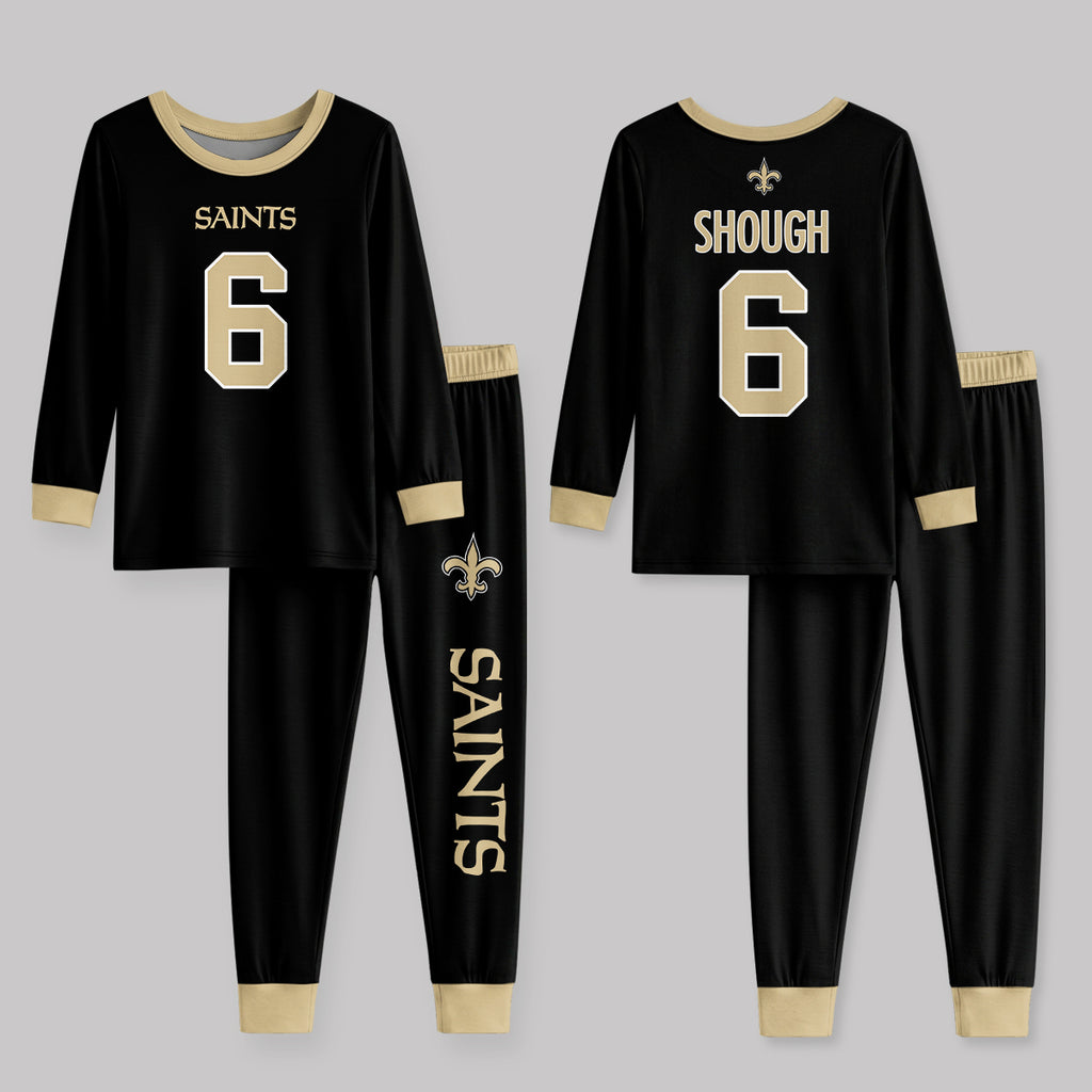 New Orleans Saints Football!! Inspired Bamboo Two Piece Long Sleeve Pajama Set