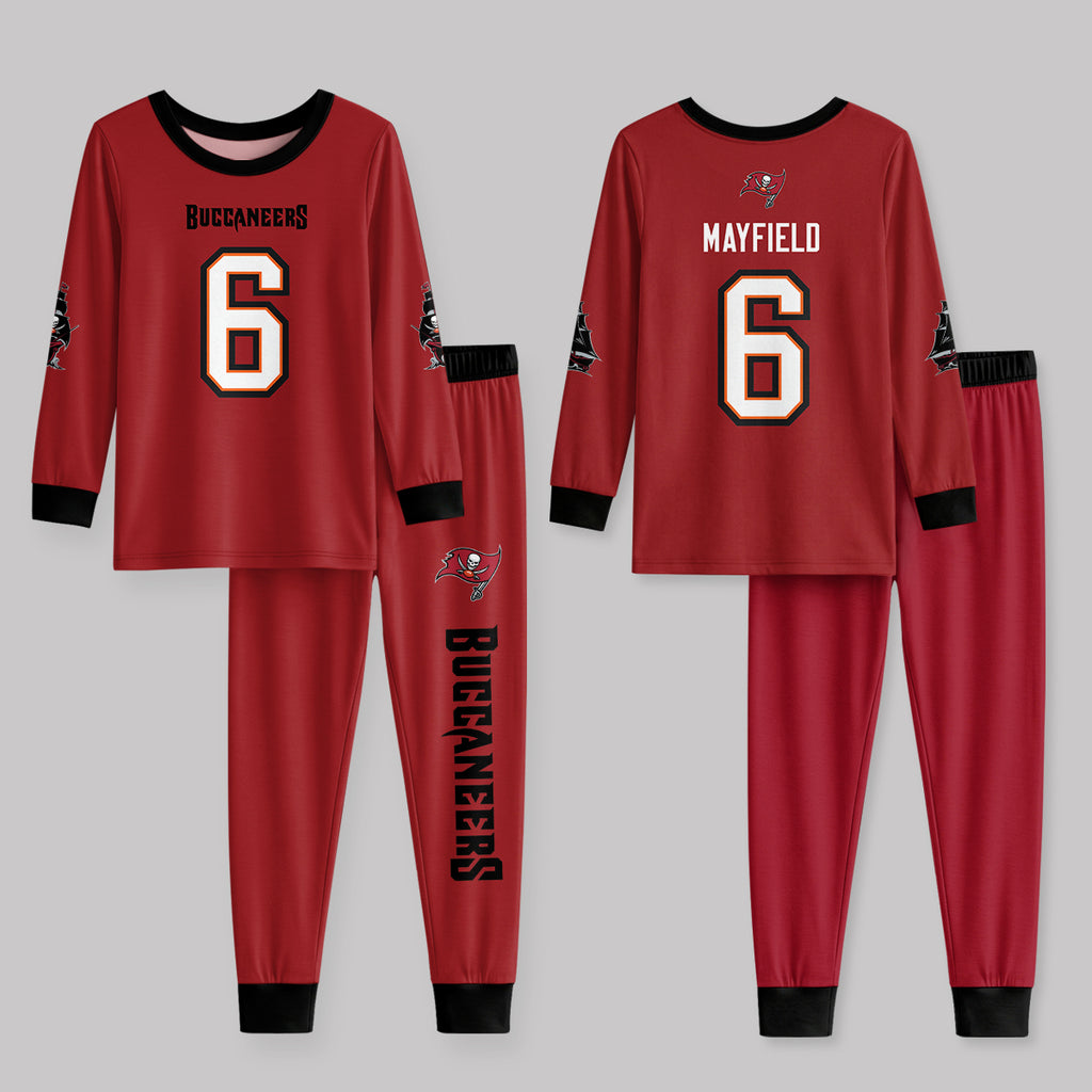 Tampa Bay Buccaneers Football!! Inspired Bamboo Two Piece Long Sleeve Pajama Set