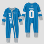 Detroit L. Football JG 0! Inspired Bamboo Two Piece Long Sleeve Pajama Set