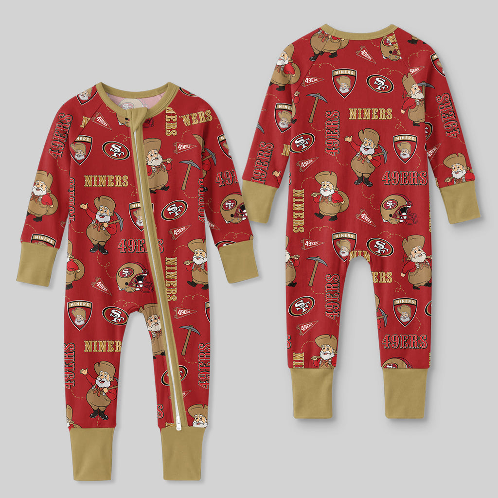 Niners Football x Pete Inspired Bamboo Convertible Zippy