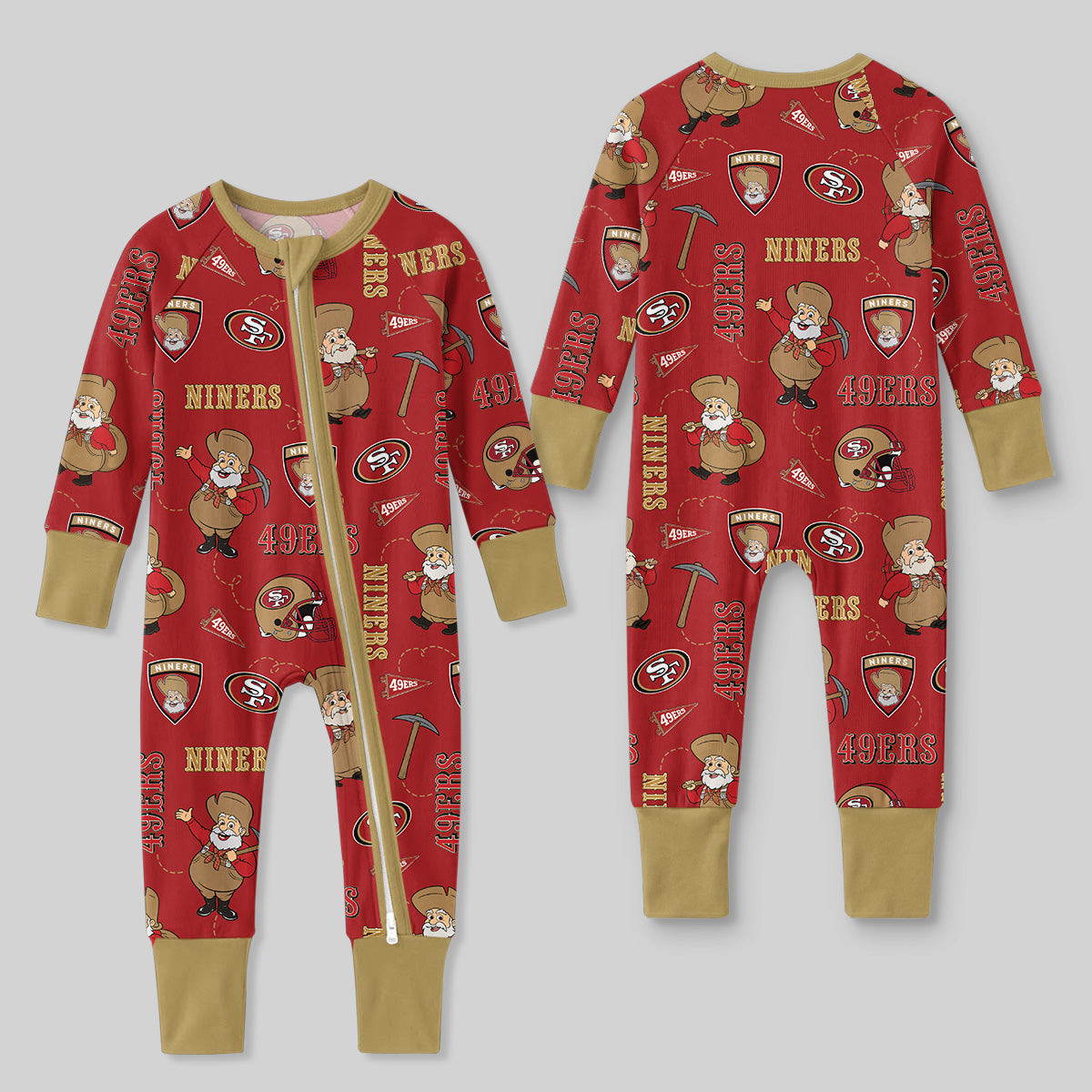 Niners Football x Pete Inspired Bamboo Convertible Zippy