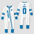 Detroit L. Football JG 0! Inspired Bamboo Two Piece Long Sleeve Pajama Set