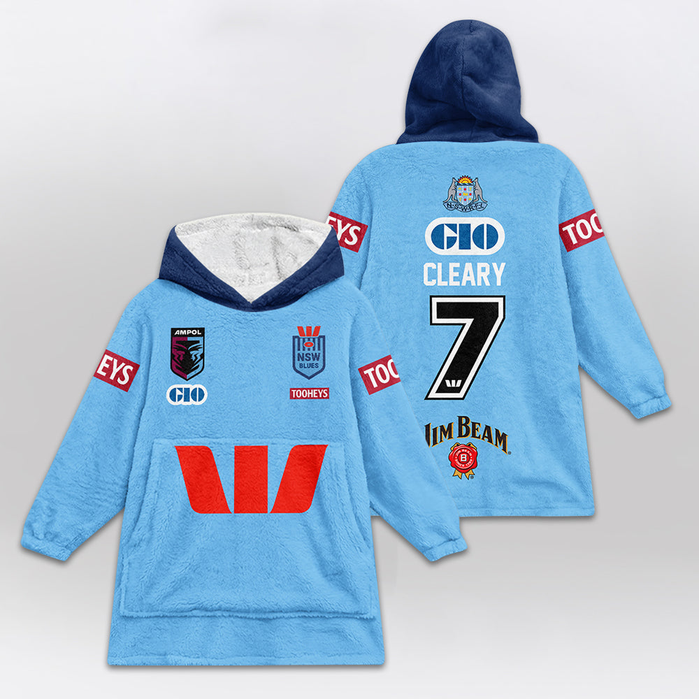 NSW Blues Nathan Cleary Blanket Hoodie