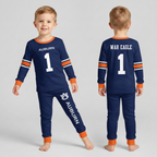 Auburn Tigers Football!! Inspired Bamboo Two Piece Long Sleeve Pajama Set