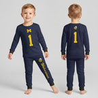 Michigan Wolverines Football!! Inspired Bamboo Two Piece Long Sleeve Pajama Set