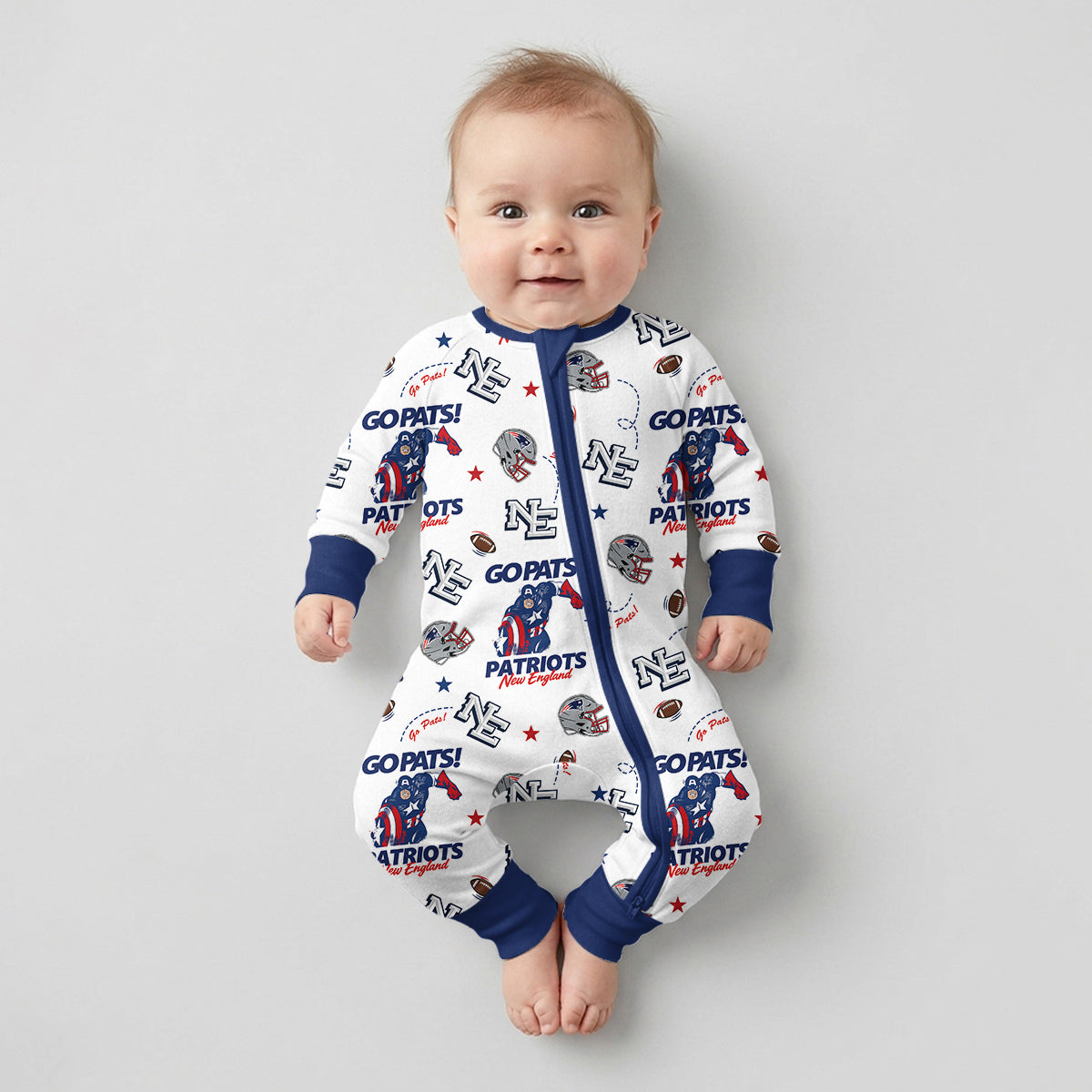 Patriots Football x Captain Inspired Bamboo Convertible Zippy