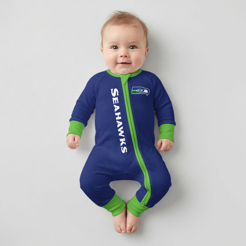 Seahawks Football! Inspired Bamboo Two Piece Long Sleeve Pajama Set